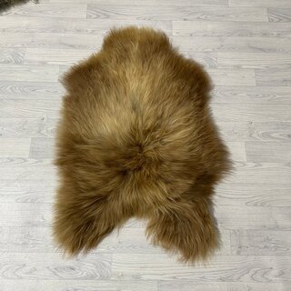 IJslander schapenvacht bruin beige 110x65cm M