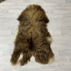 IJslander schapenvacht bruin wit 120x70cm L