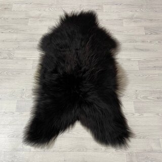 IJslander schapenvacht zwart wit bruin 125x80cm XL-XXL