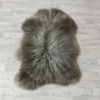 IJslander schapenvacht grijs wit 120x80cm L