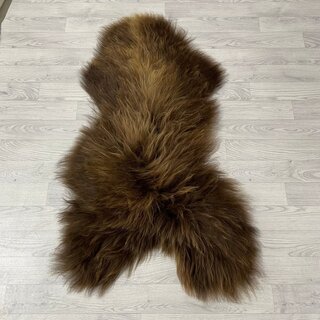 IJslander schapenvacht bruin 125x70cm XL-XXL