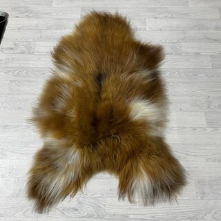 IJslander schapenvacht bruin wit 115x80cm M