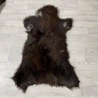 Schapenvacht bruin wit 115x80cm M