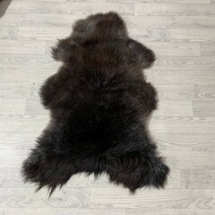 Schapenvacht bruin grijs wit 105x75cm M
