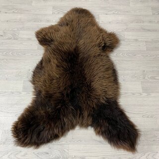 Schapenvacht bruin 125x90cm XL-XXL