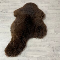 Schapenvacht bruin 125x80cm XL-XXL