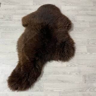 Schapenvacht bruin 125x80cm XL-XXL