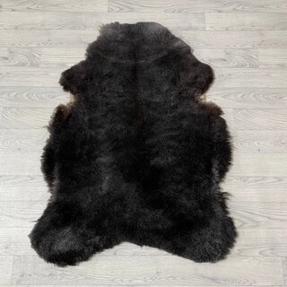 Schapenvacht bruin grijs 100x80cm M