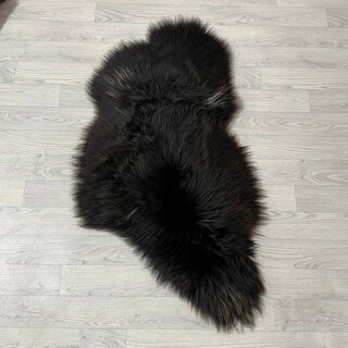 Schapenvacht bruin wit 110x65cm M