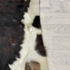 Koeienhuid tricolor bruin zwart wit Normandiër 235x200cm M/L