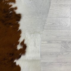 Koeienhuid tricolor bruin zwart wit Normandiër 230x205cm M/L