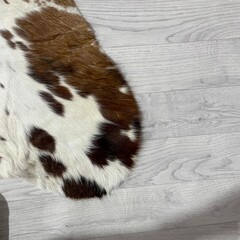 Koeienhuid tricolor bruin zwart wit Normandiër 225x210cm M/L
