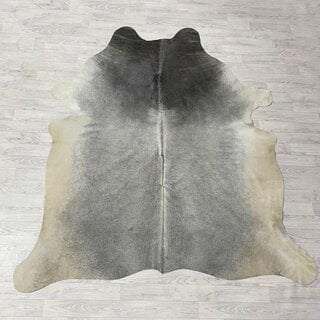 Koeienhuid grijs creme wit 225x205cm M/L
