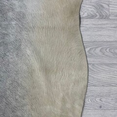 Koeienhuid grijs creme wit 225x205cm M/L