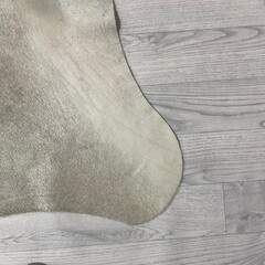 Koeienhuid grijs bruin creme wit 220x195cm M/L