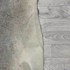 Koeienhuid grijs bruin creme wit 220x195cm M/L