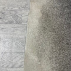 Koeienhuid grijs bruin creme wit 220x195cm M/L