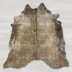 Koeienhuid baby cheetahprint beige 190x160cm