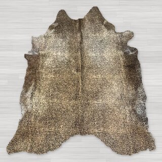 Koeienhuid baby cheetahprint beige 190x160cm
