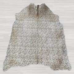 Koeienhuid cheetahprint offwhite 200x180cm