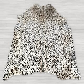Koeienhuid cheetahprint offwhite 200x180cm