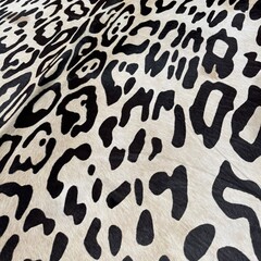 Koeienhuid jaguarprint wit grote vlekken 200x180cm
