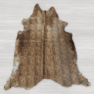 Koeienhuid jaguarprint beige kleine vlekken