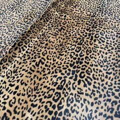 Koeienhuid jaguarprint beige kleine vlekken