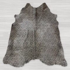 Koeienhuid reverse print zwart met witte vlekjes