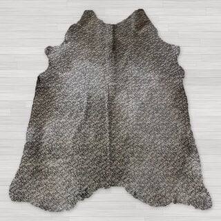 Koeienhuid reverse print zwart met witte vlekjes