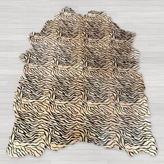 Koeienhuid baby zebraprint beige