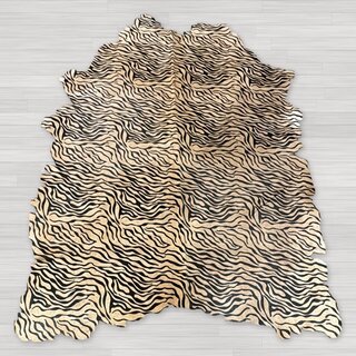 Koeienhuid baby zebraprint beige