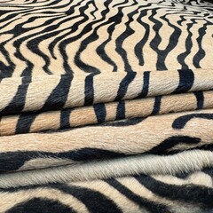 Koeienhuid baby zebraprint beige