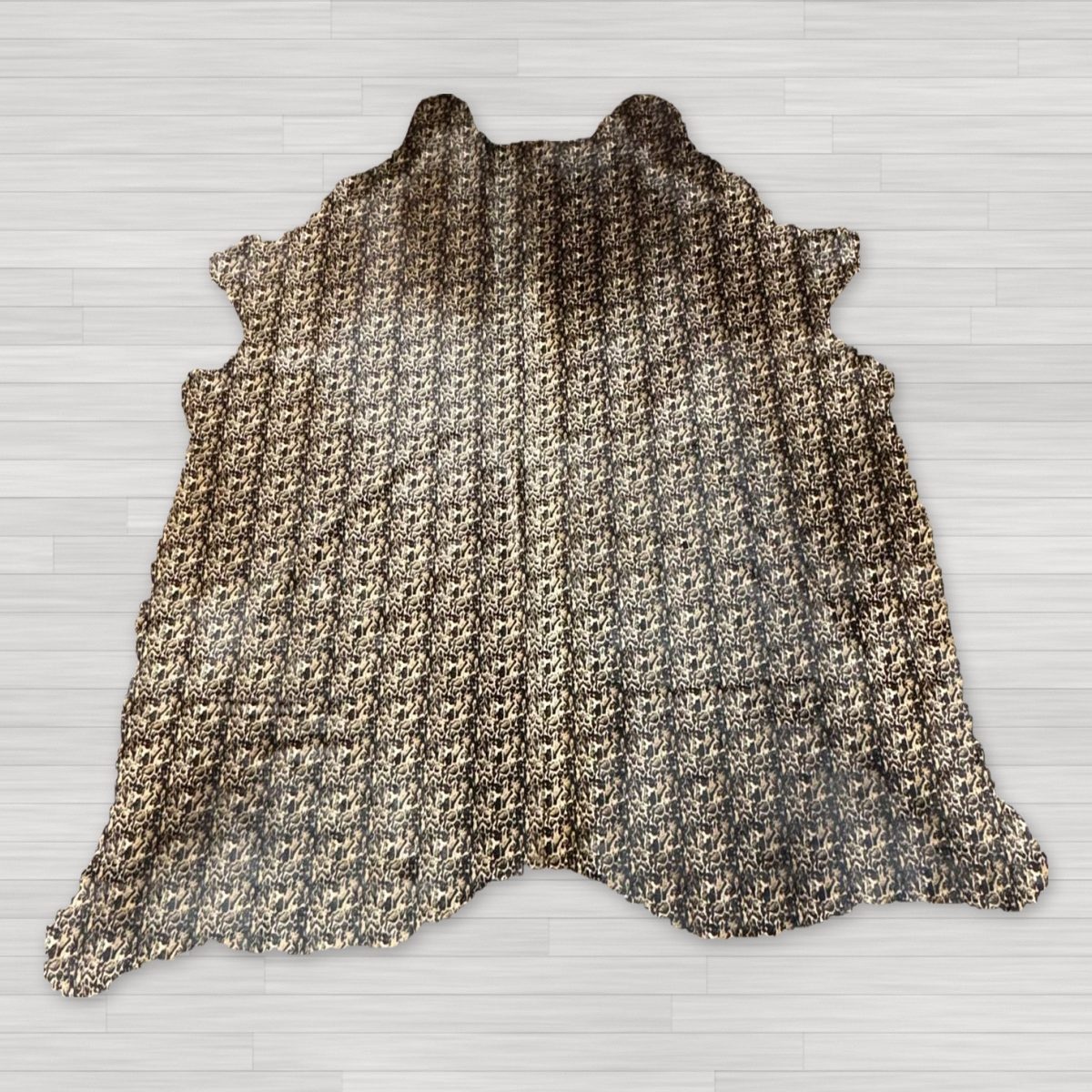Koeienhuid giraffeprint beige bruin