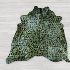 Koeienhuid camouflageprint groen