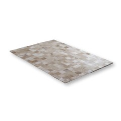 Koeienhuid patchwork vloerkleed champagne beige 180x120cm