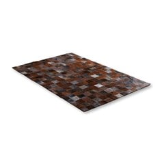 Koeienhuid patchwork vloerkleed bruin 180x120cm