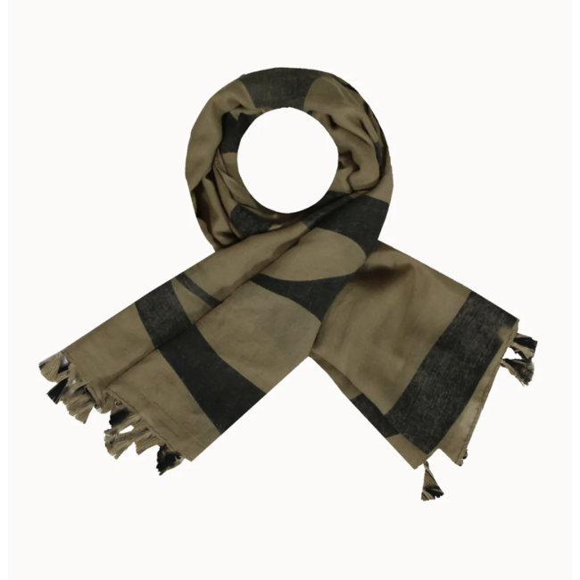G-Maxx Merel shawl Sahara/zwart 22nws03-5101