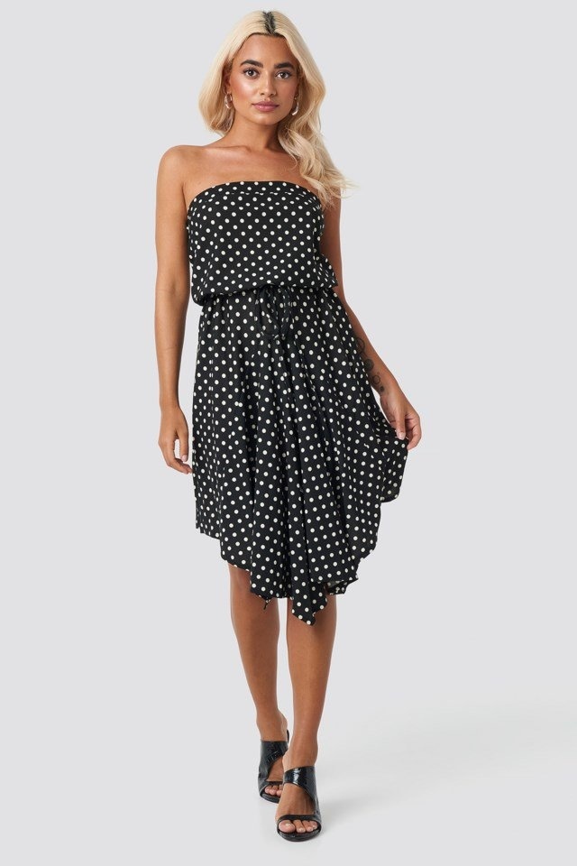 Puma Polka Dot Mini Dress Black