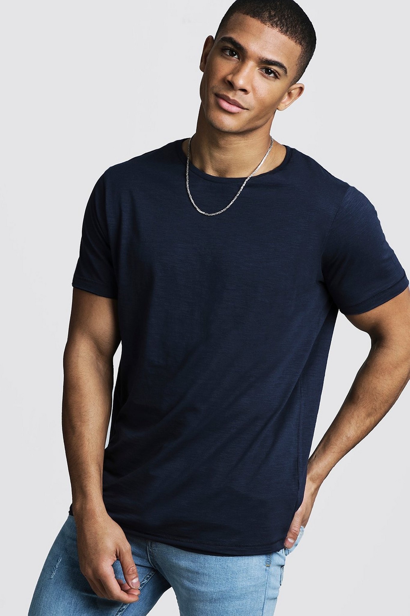 asics Slub T-Shirt With Raw Edge