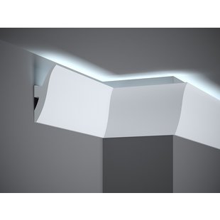 Plint LED QL009 (120 x 47 mm), lengte 2 m