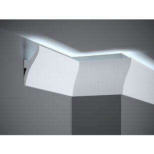 Plint LED QL010 (120 x 42 mm), lengte 2 m