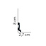 Mardom Decor Plint MD024 LED  (80 x 27 mm), lengte 2 m