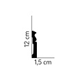 Mardom Decor Plint MD095 (120 x 15 mm), lengte 2 m