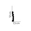 Mardom Decor Plint MD095 (120 x 15 mm), lengte 2 m
