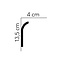 Mardom Decor Skirting QS011 LED (135 x 40 mm), length 2 m