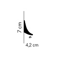 Mardom Decor Plint QL006 LED (70 x 42 mm), lengte 2 m