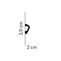 Mardom Decor Plint MD255 (39 x 20 mm), lengte 2 m