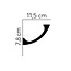 Mardom Decor Lighting Moulding MD369 (78 x 115 mm), length 2 m