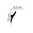 Mardom Decor Plint LED QL010 (120 x 42 mm), lengte 2 m